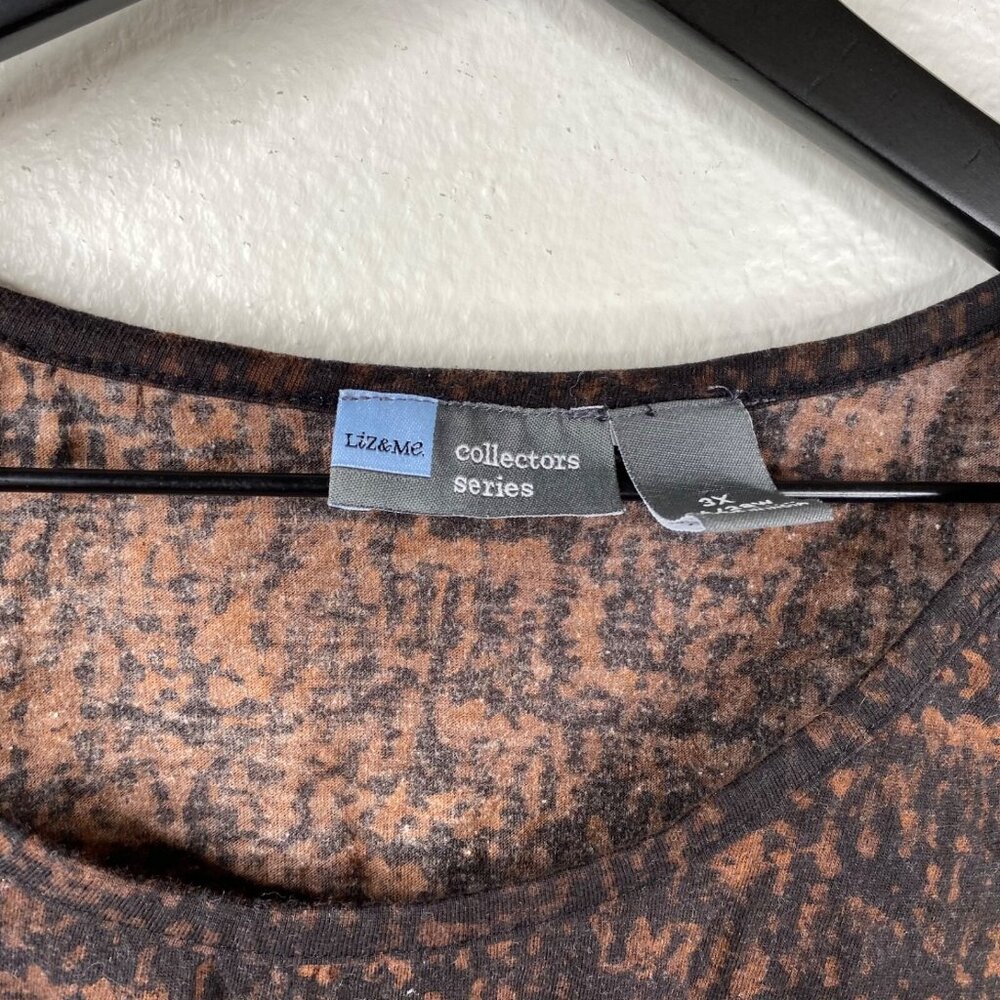 Liz & Me Collectors Series Top Halloween Trick Or Treat Sequins Multicolor Sz 3X - Picture 3 of 9